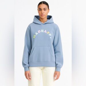 ✨ Madhappy Pastel Logo Hoodie 🌈 Blue XL Unisex‎ Oversized ✨